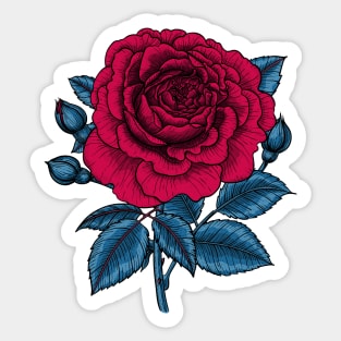 Red rose 2 Sticker